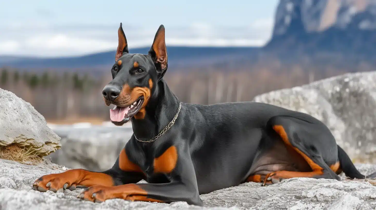 דוברמן עבודה בית הכלבים