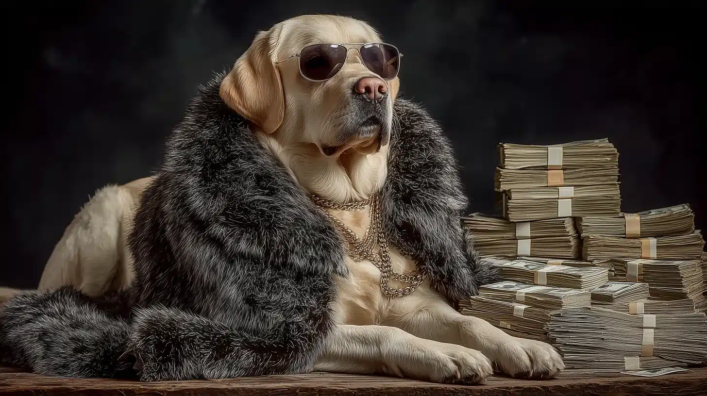 לברדור רטריבר עשיר בית הכבלים