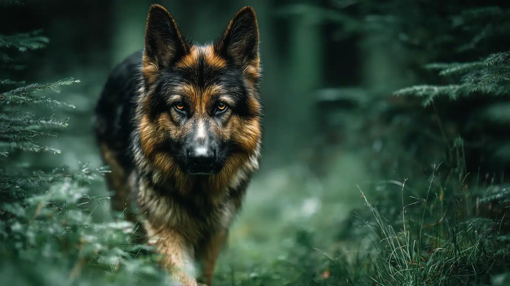 רועה גרמני בפעולה בית הכלבים