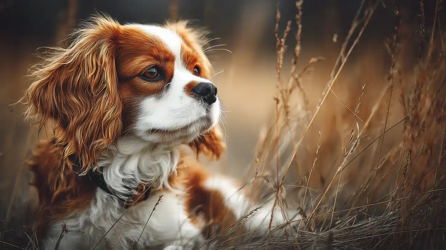 אילוף של קבליר קינג צ'ארלס ספניאל בית הכלבים