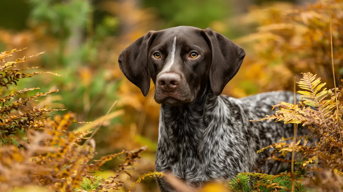 אילוף פוינטר גרמני קצר שיער בית הכלבים