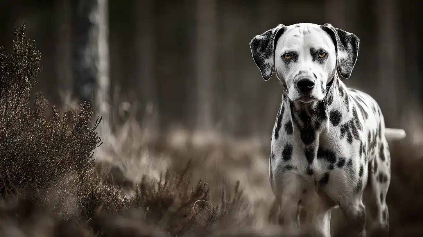 כלב דלמטי בטבע בית הכלבים