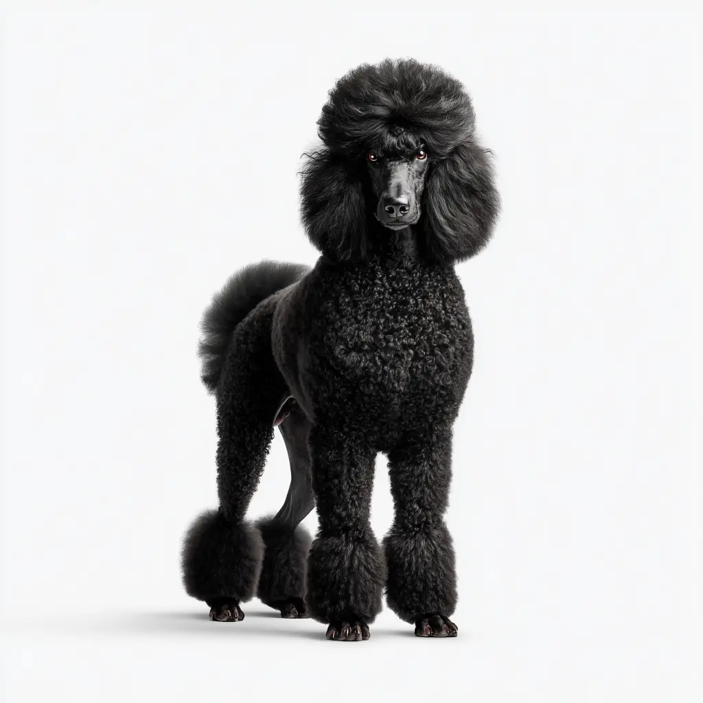 פודל ענק גזעי בית הכלבים