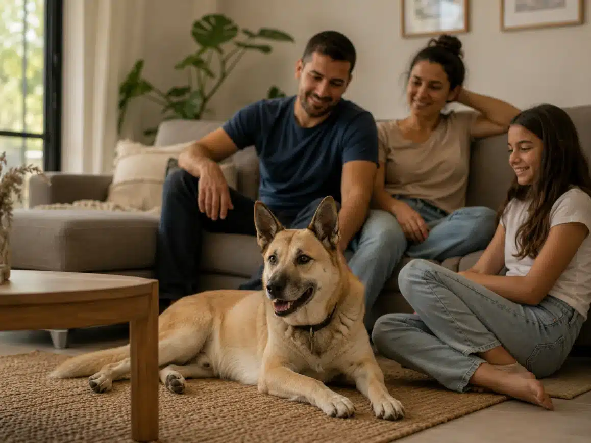 כלב אגרסיבי שעבר אילוף בבית הכלבים