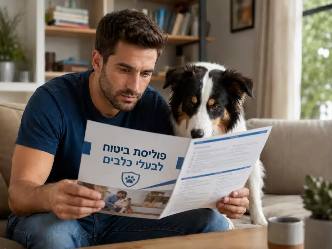פירוט החרגות גזע בביטוח כלבים: איורים של פאג ובולדוג צרפתי עם הסבר על אי-כיסוי לבעיות נשימה, עיניים ועור האופייניות לגזעים פחוסים