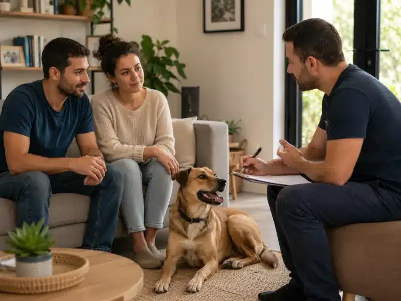 פגישת אבחון לפני אילוף